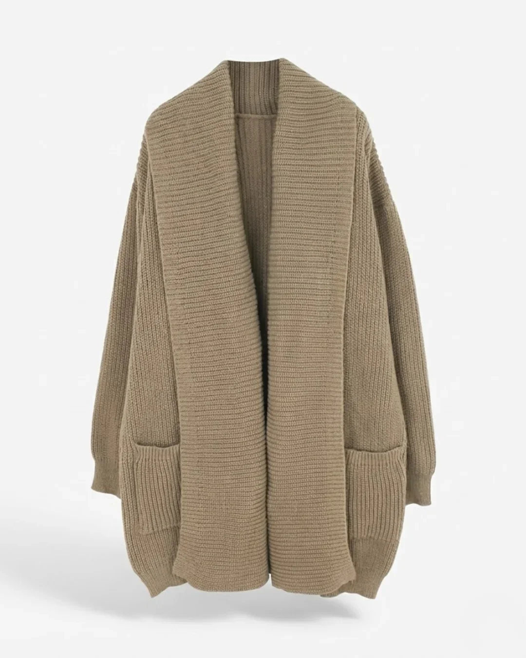 Isadora™ | Ribbed Knit Open-Front Long Cardigan