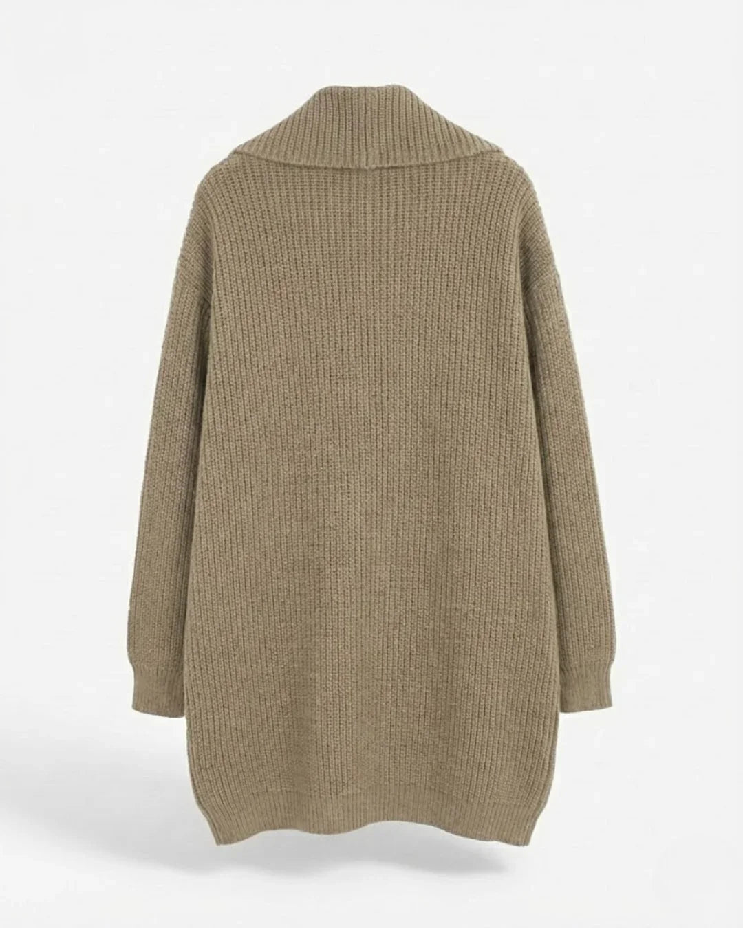 Isadora™ | Ribbed Knit Open-Front Long Cardigan