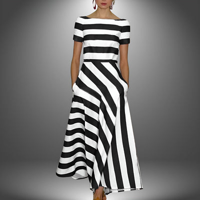 DIANE™ – Effortless Modern Stripe Dress