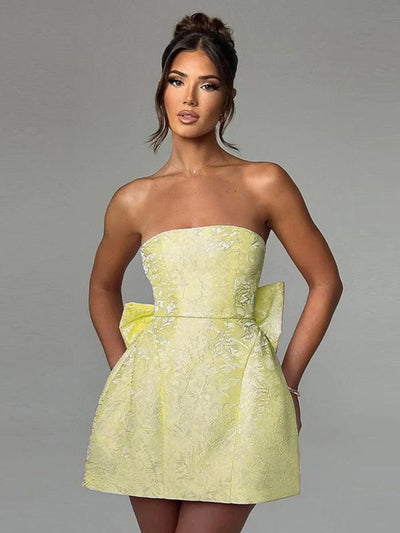 CAROLINE™ - Elegant Strapless A-Line Tube Dress for Summer & Dating