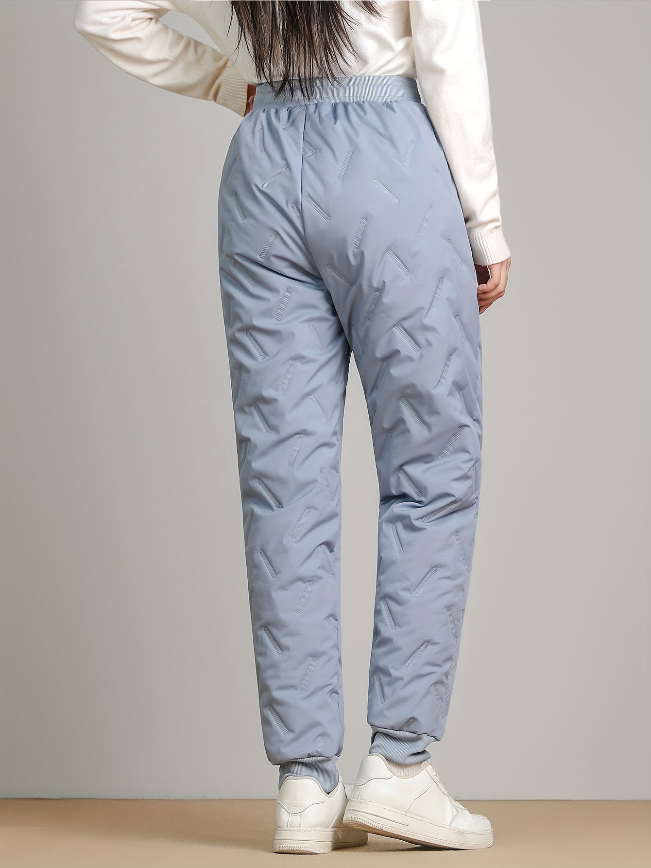 Danica™ | Quilted Elastic-Waist Winter Jogger Pants