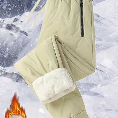 Danica™ | Quilted Elastic-Waist Winter Jogger Pants