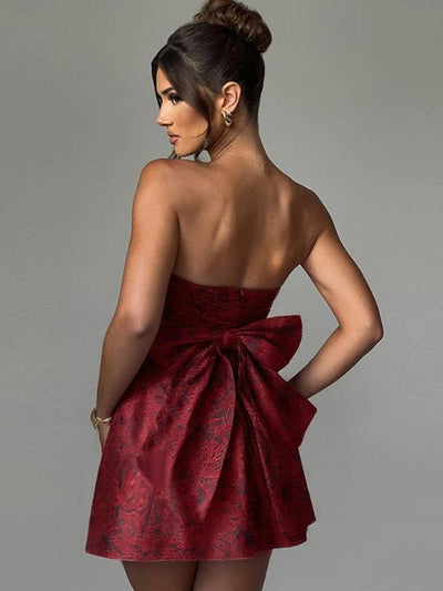 CAROLINE™ - Elegant Strapless A-Line Tube Dress for Summer & Dating