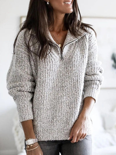 Margo | Soft Zip Comfort Sweater