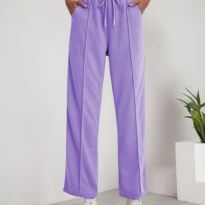 Bulma™ | Elegant Wide-Leg Cotton Pants