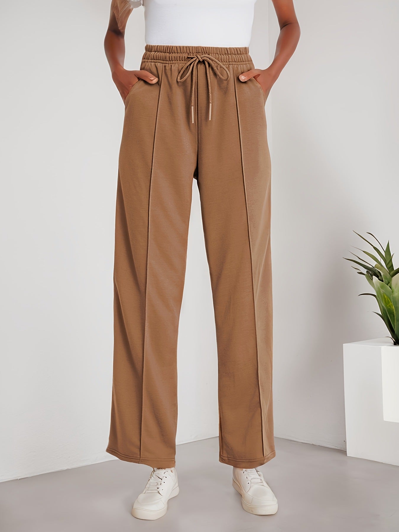 Bulma™ | Elegant Wide-Leg Cotton Pants
