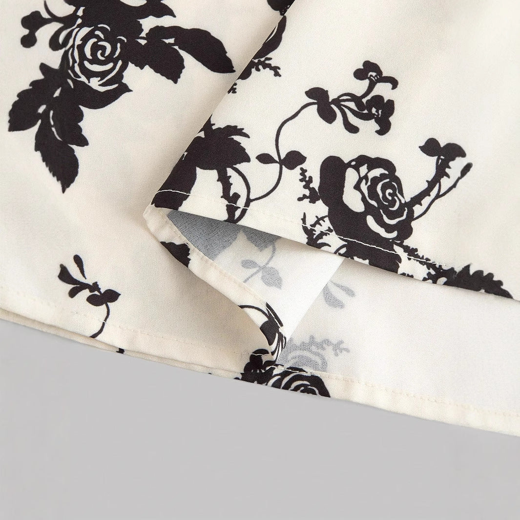 DAHLIANA™ - Elegant Summer Floral Tie-Shoulder Sundress