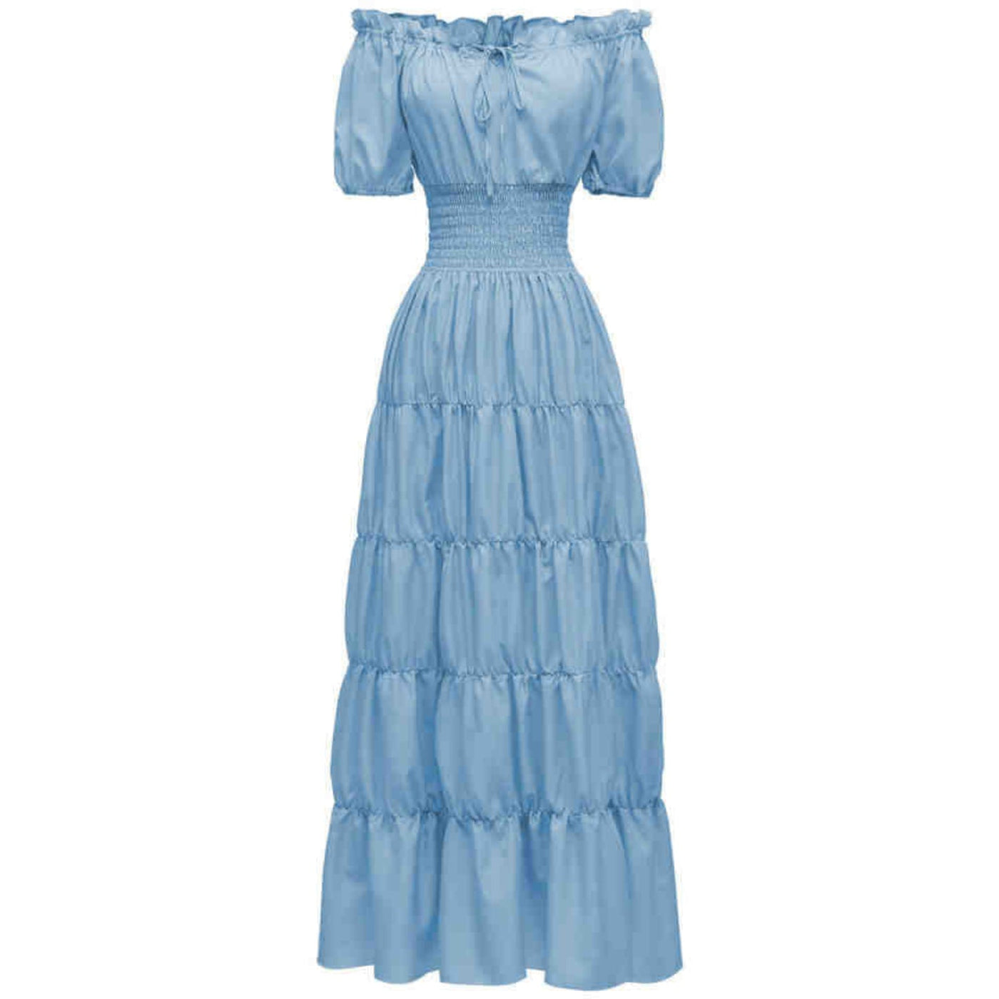 AIZA™ – Classic Corset Long Retro Maxi Dress