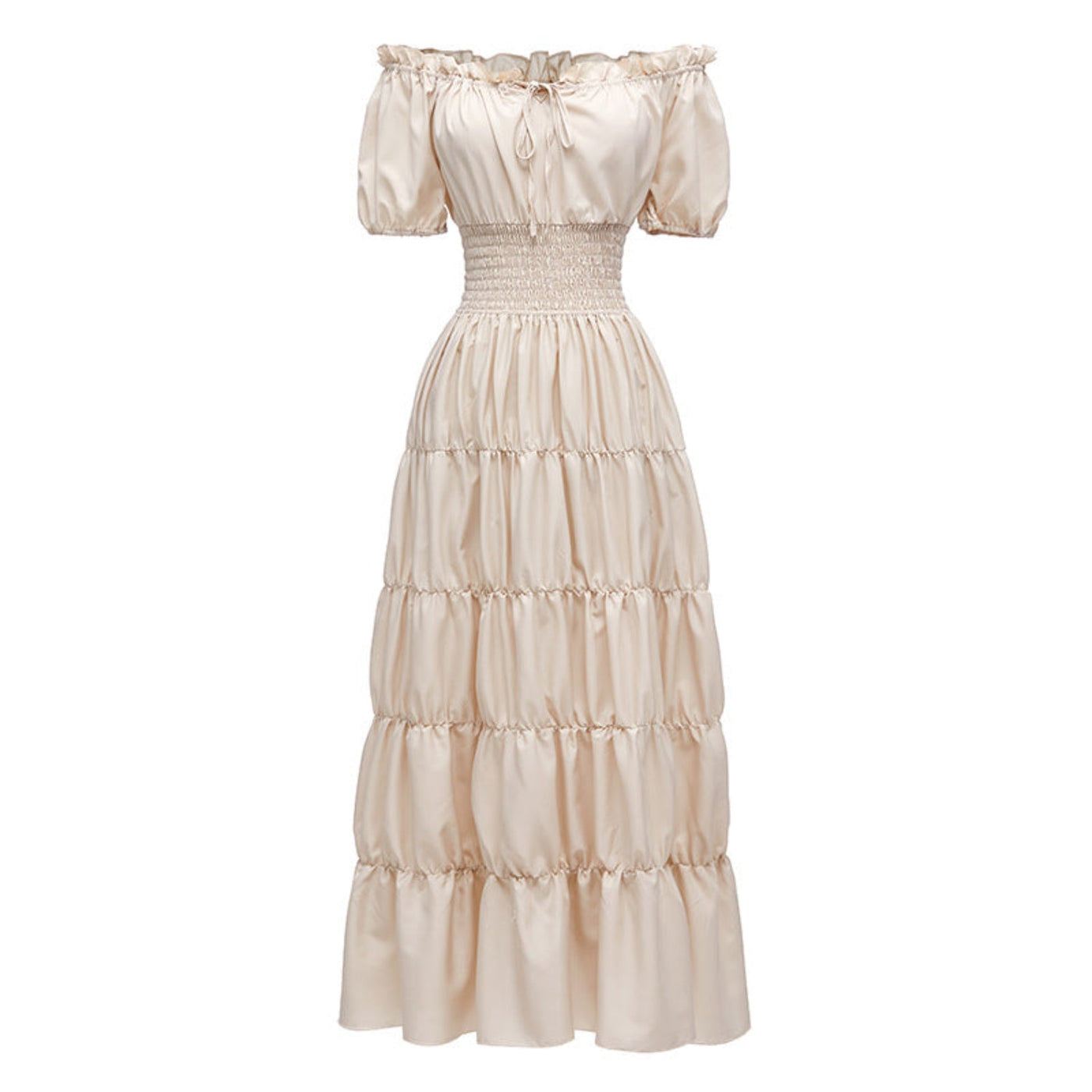 AIZA™ – Classic Corset Long Retro Maxi Dress