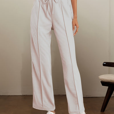 Bulma™ | Elegant Wide-Leg Cotton Pants