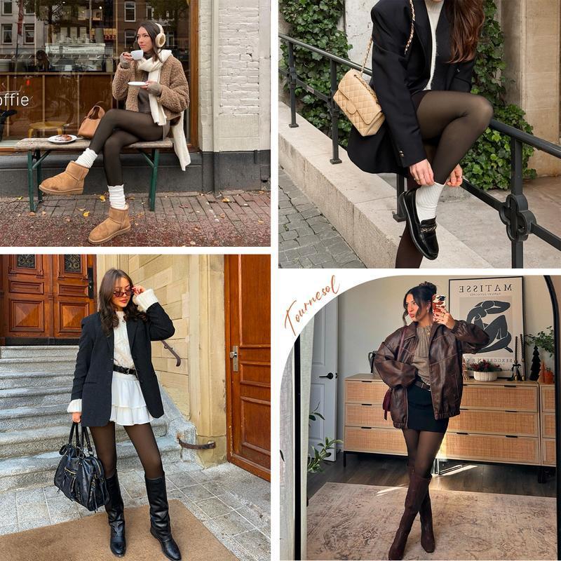 Fern™ | Fleece-Lined Sheer-Effect Tights