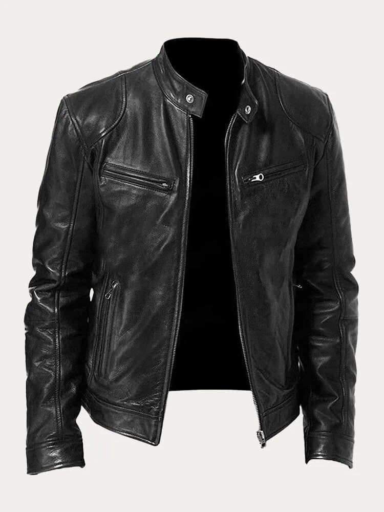 Dean™ – Timeless Tailored Vegan Leather Jacket for Effortless Edge