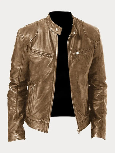 Dean™ – Timeless Tailored Vegan Leather Jacket for Effortless Edge