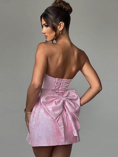 CAROLINE™ - Elegant Strapless A-Line Tube Dress for Summer & Dating