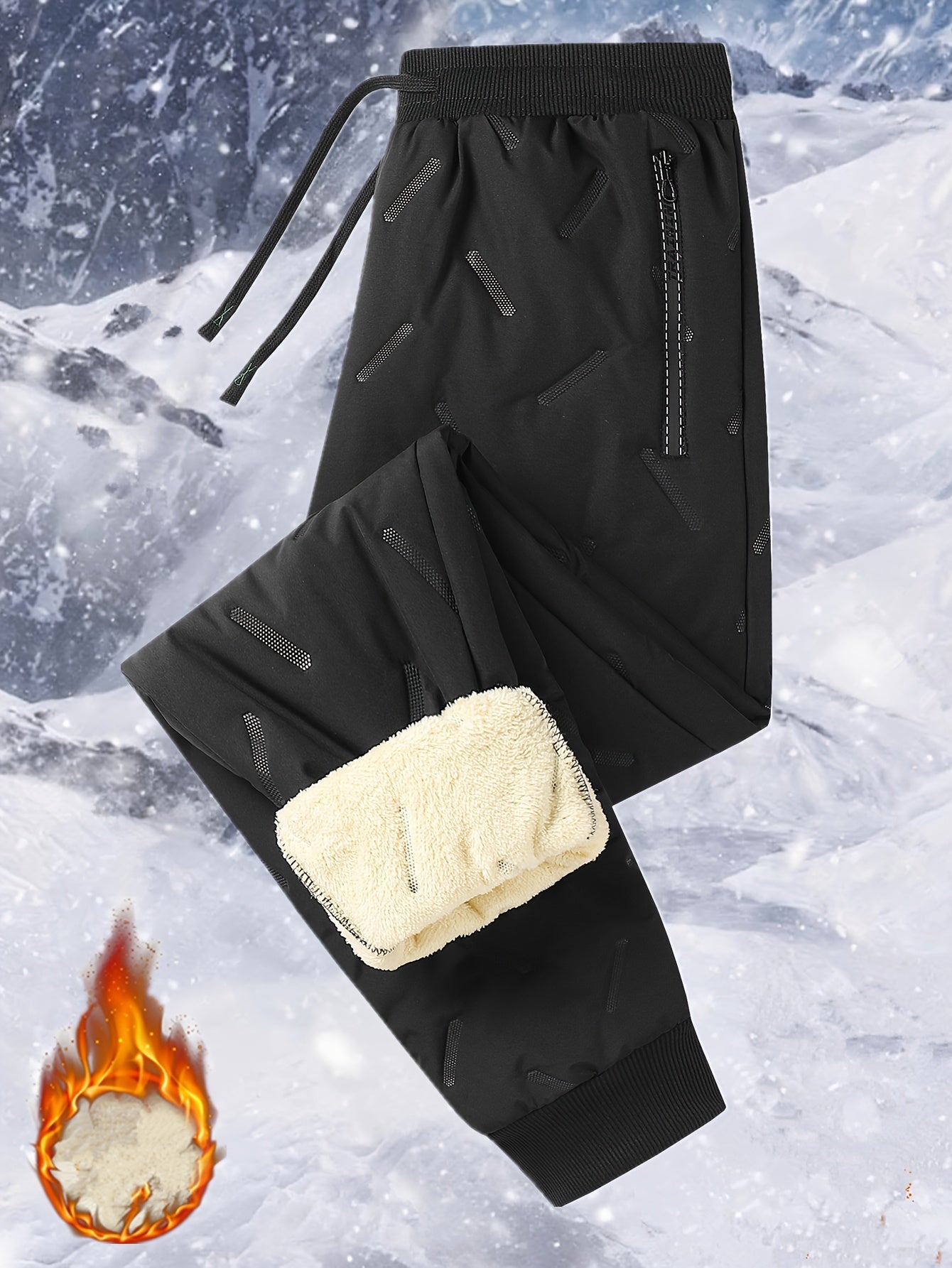 Danica™ | Quilted Elastic-Waist Winter Jogger Pants